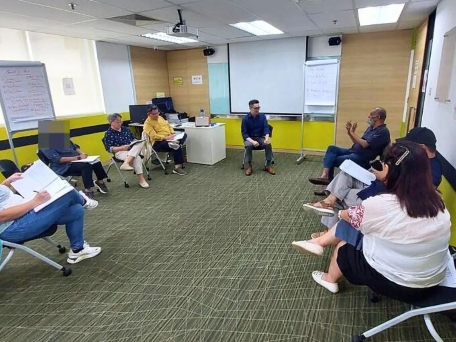 Colin facilitating a coaching circle