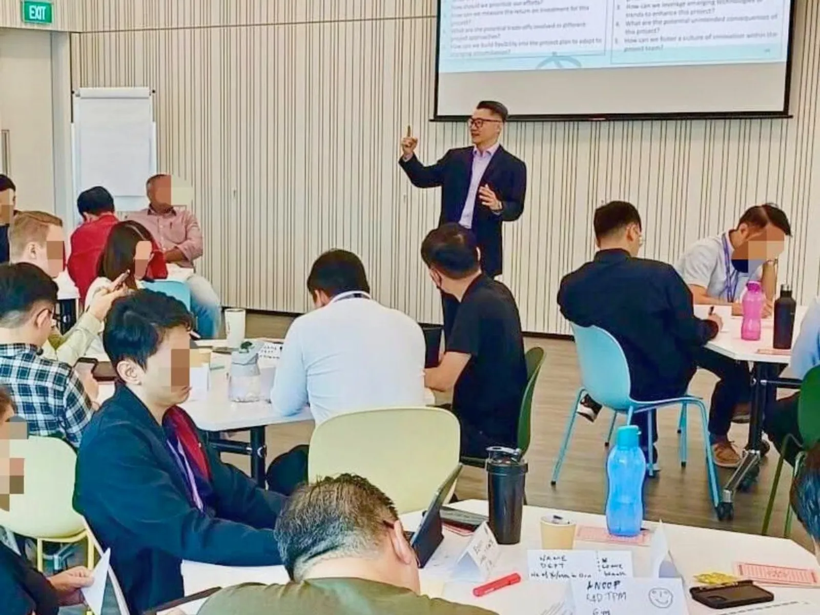 Colin facilitating a group learning session